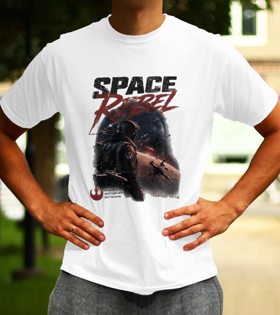 Space Rebel Break The Grid Write Your Legend Defy The Empire T-Shirt