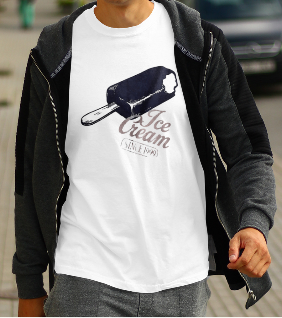 Ice Cream Popsicle Since 1999 Retro Dessert Delight T-Shirt
