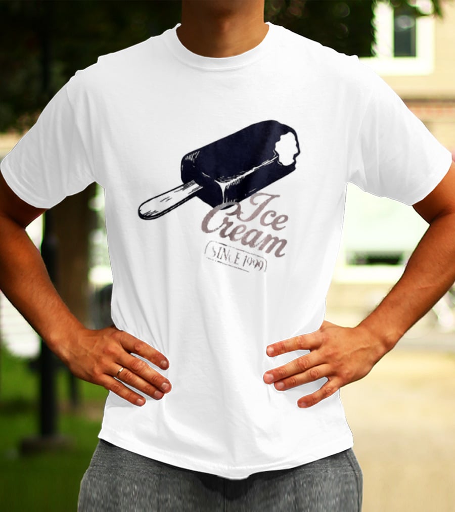 Ice Cream Popsicle Since 1999 Retro Dessert Delight T-Shirt