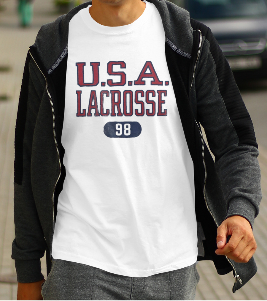 U.S.A. Lacrosse 98 Sports Team Authentic T-Shirt