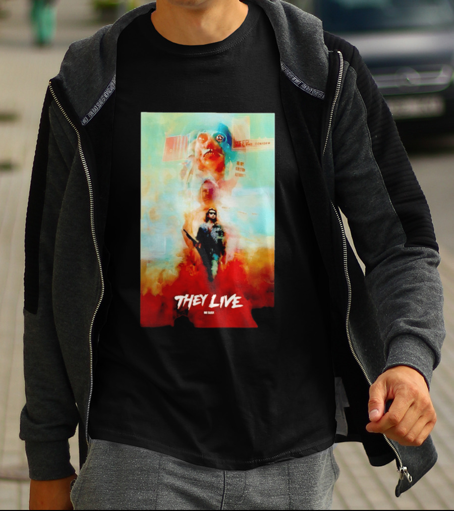 They Live John Nada Sci Fi Surreal Movie Film T-Shirt