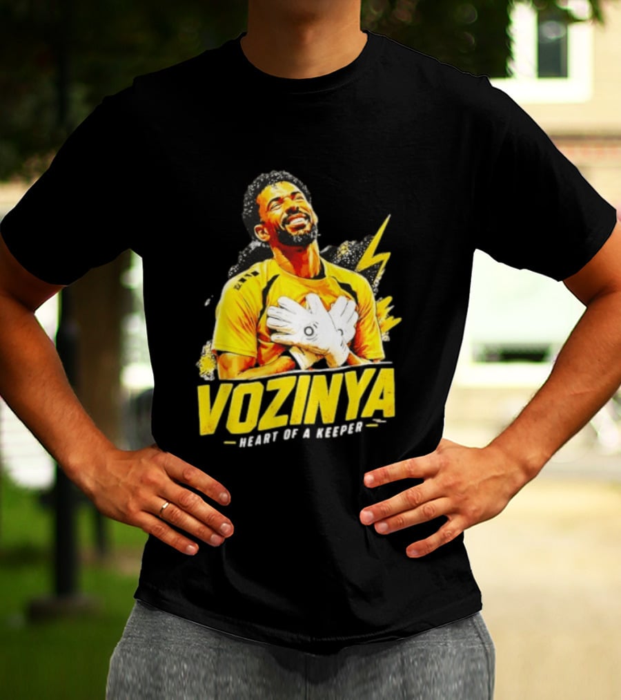 Vozinya Heart Of A Keeper Cape Verde Football Goalkeeper T-Shirt
