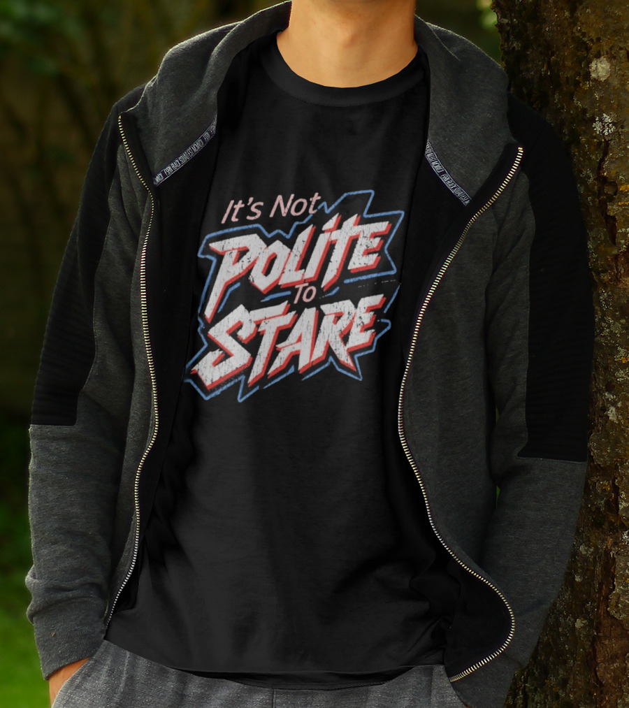 Adley Rutschman It's Not Polite To Stare Bold Text Baseball Fan T-Shirt