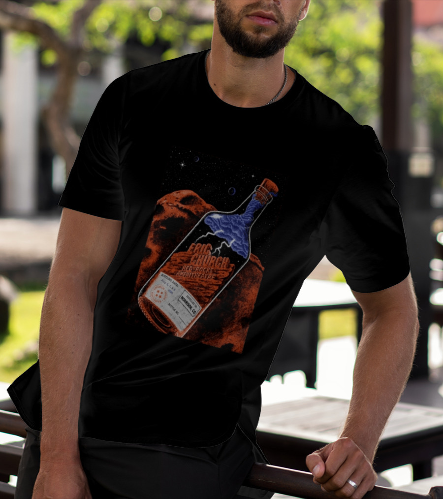 Eric Church Red Rocks Amphitheatre July 8 2026 Morrison CO Bottle T-Shirt