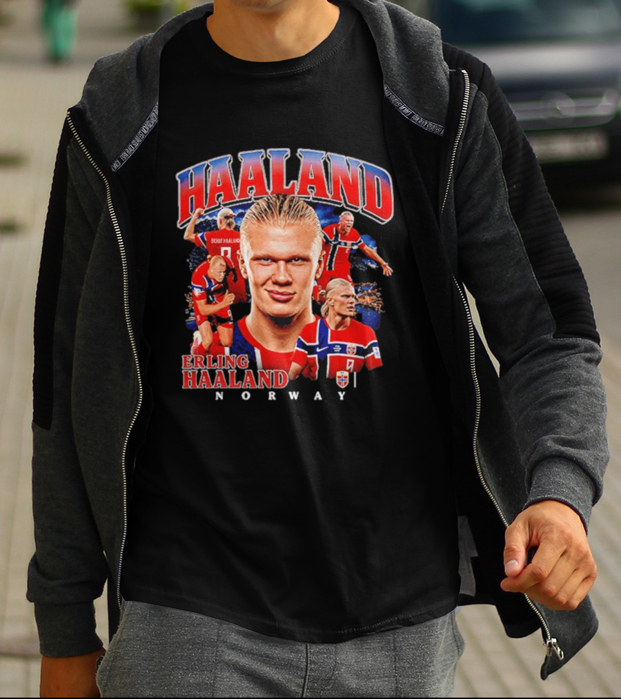 HAALAND Norway Erling Haaland Football Star T-Shirt