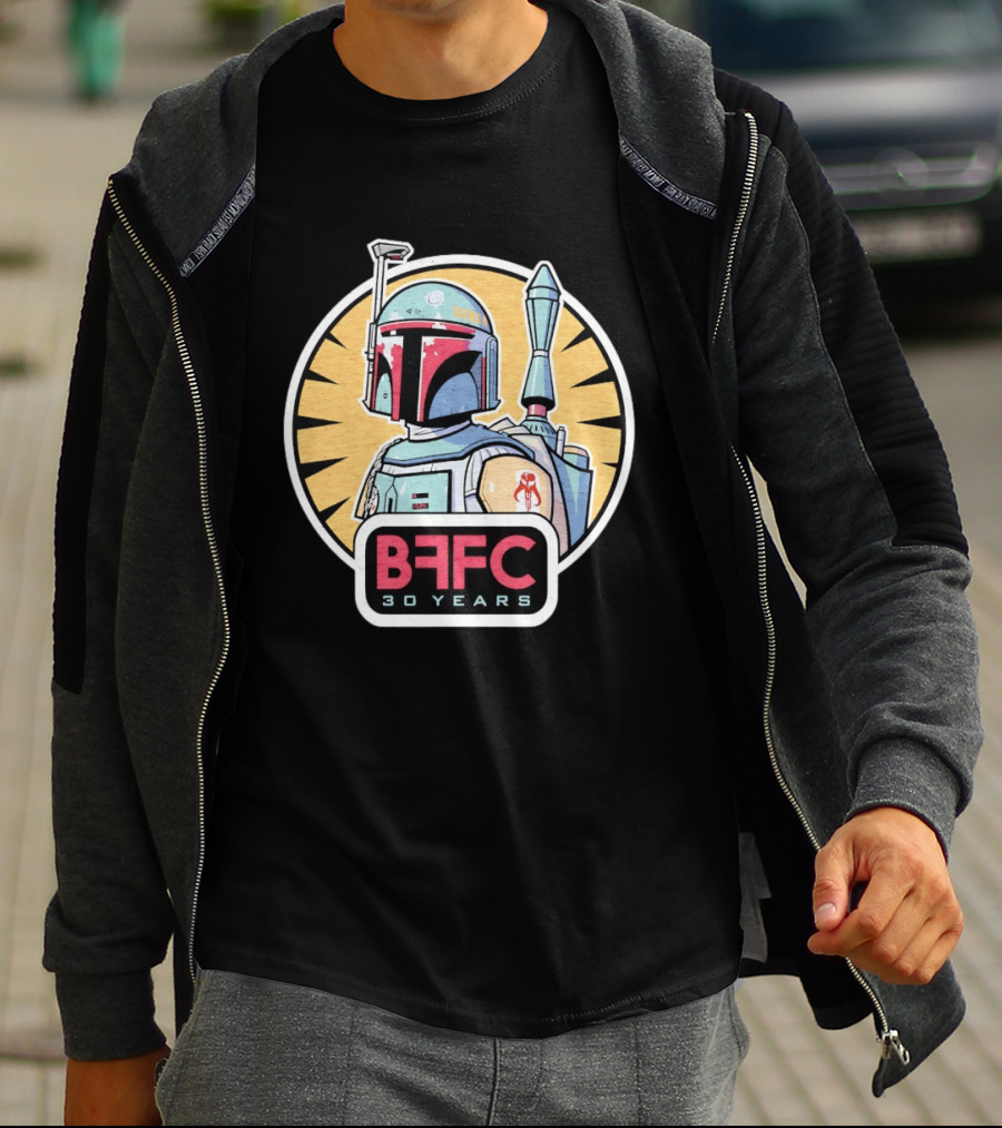 Boba Fett Mandalorian Armor BFFC 30 Years T-Shirt