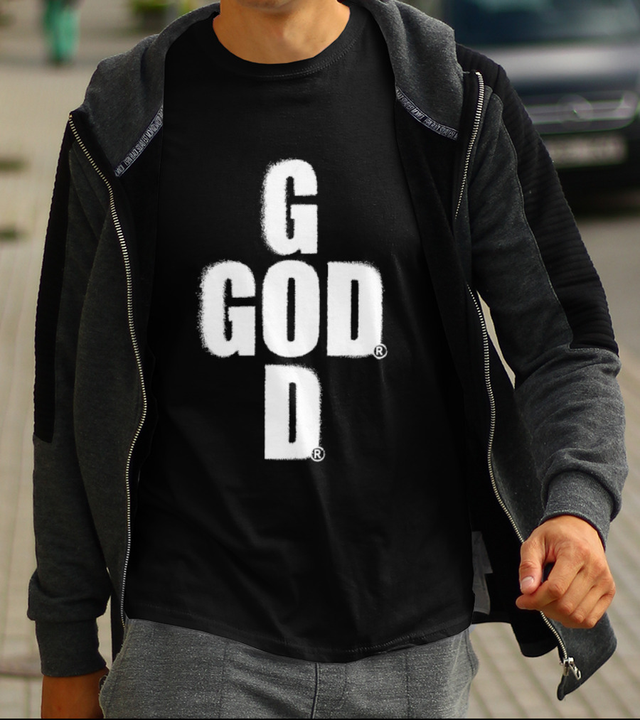 GOD Cross Christian Faith Minimalist Religious T-Shirt