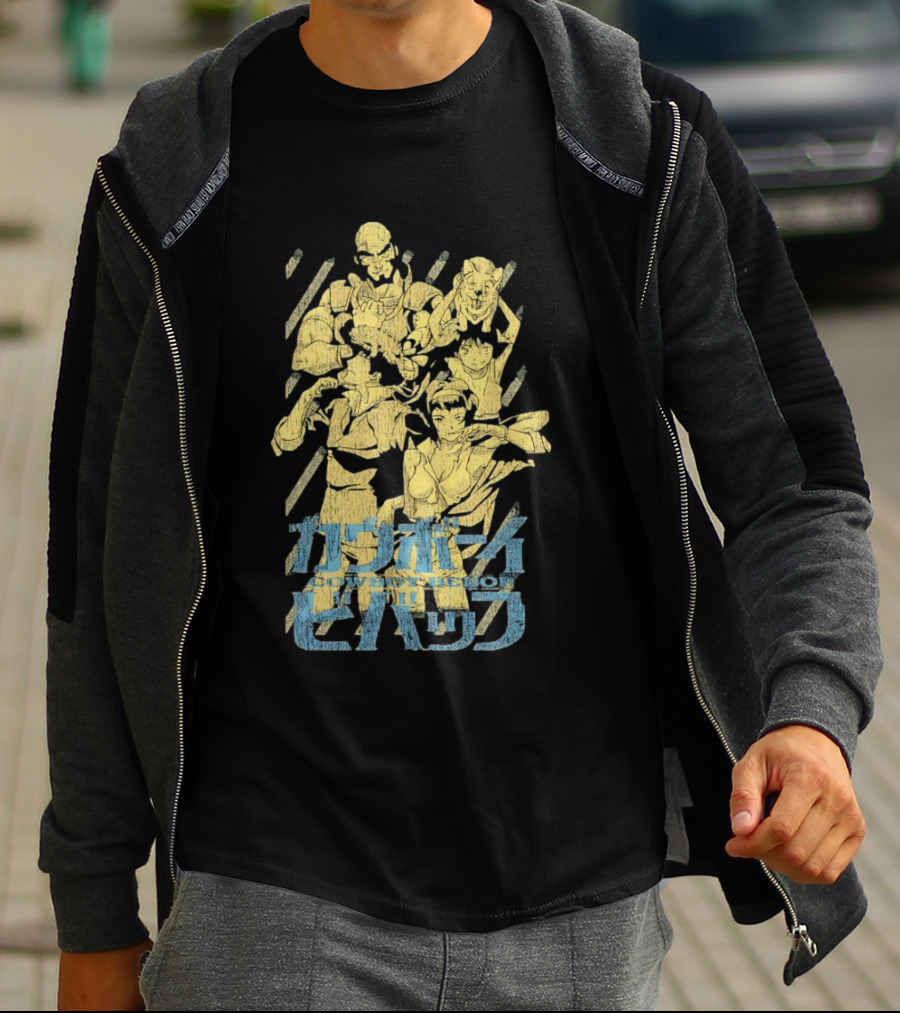 Cowboy Bebop Spike Spiegel Faye Valentine Crew T-Shirt