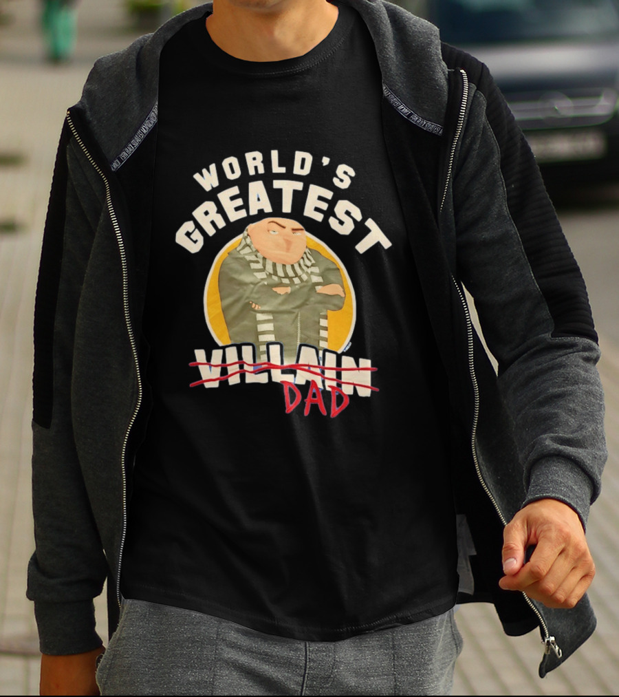 World's Greatest Dad Gru Despicable Me Villain Crossed Out T-Shirt