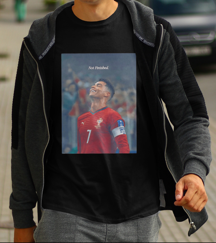 Cristiano Ronaldo Not Finished Portugal National Team Legendary Comeback Red Jersey Iconic Number 7 T-Shirt