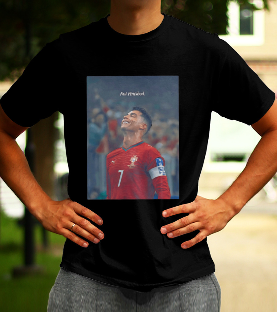Cristiano Ronaldo Not Finished Portugal National Team Legendary Comeback Red Jersey Iconic Number 7 T-Shirt