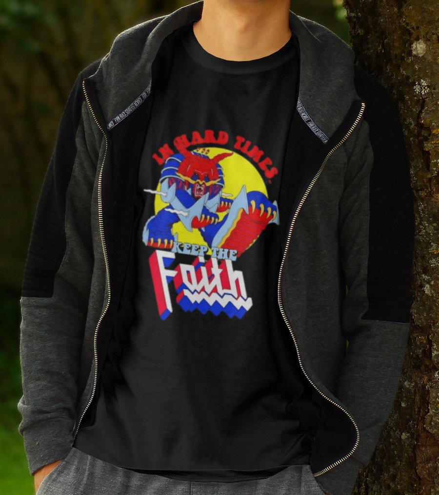 In Hard Times Keep The Faith Robot Warrior T-Shirt