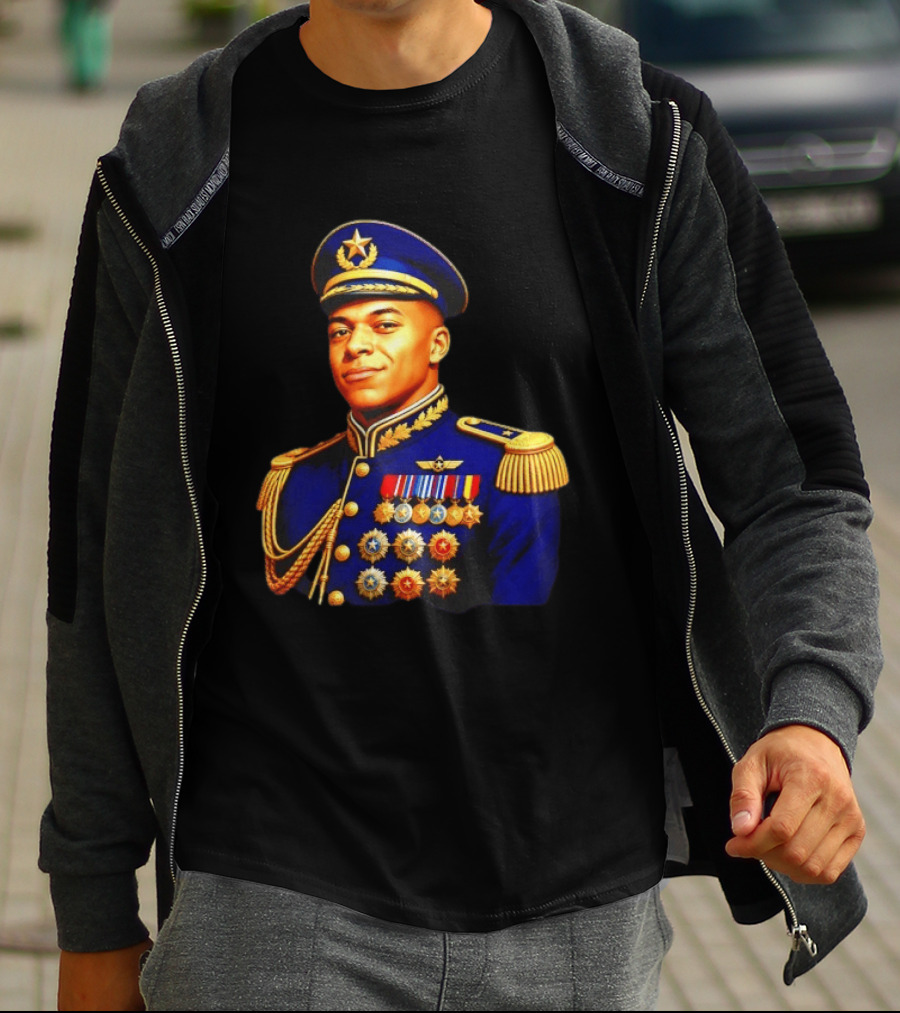 Kylian Mbappe Dictator Paris Saint Germain Military Uniform T-Shirt