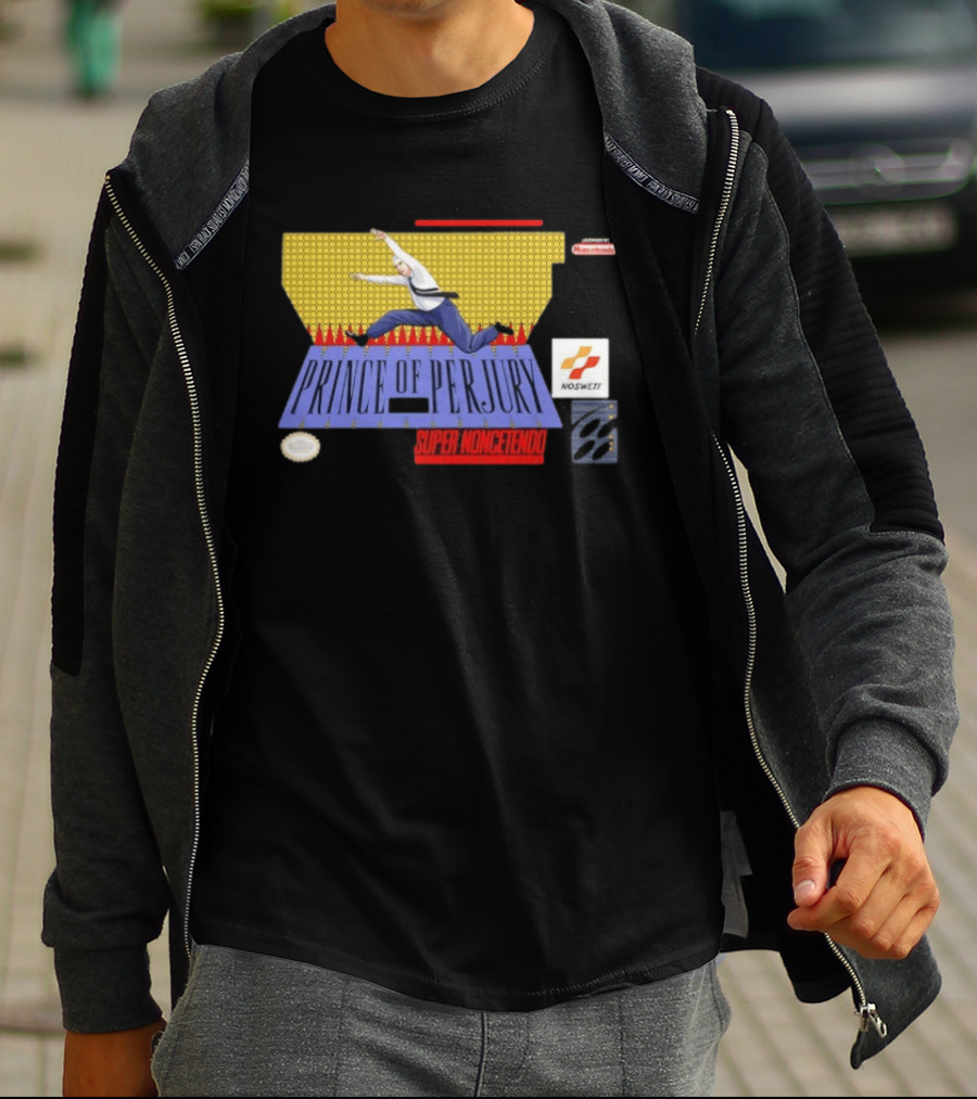 Prince Of Perjury Super Noncetendo Entertainment System Nosweat T-Shirt