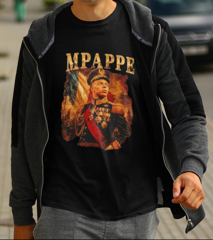 Kylian Mbappe Napoleonic General Military Uniform Commander T-Shirt