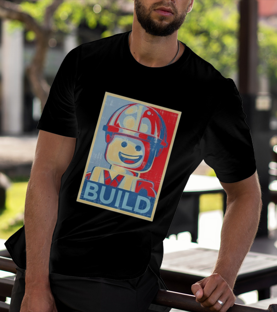 Lego Minifigure Build Distressed T-Shirt