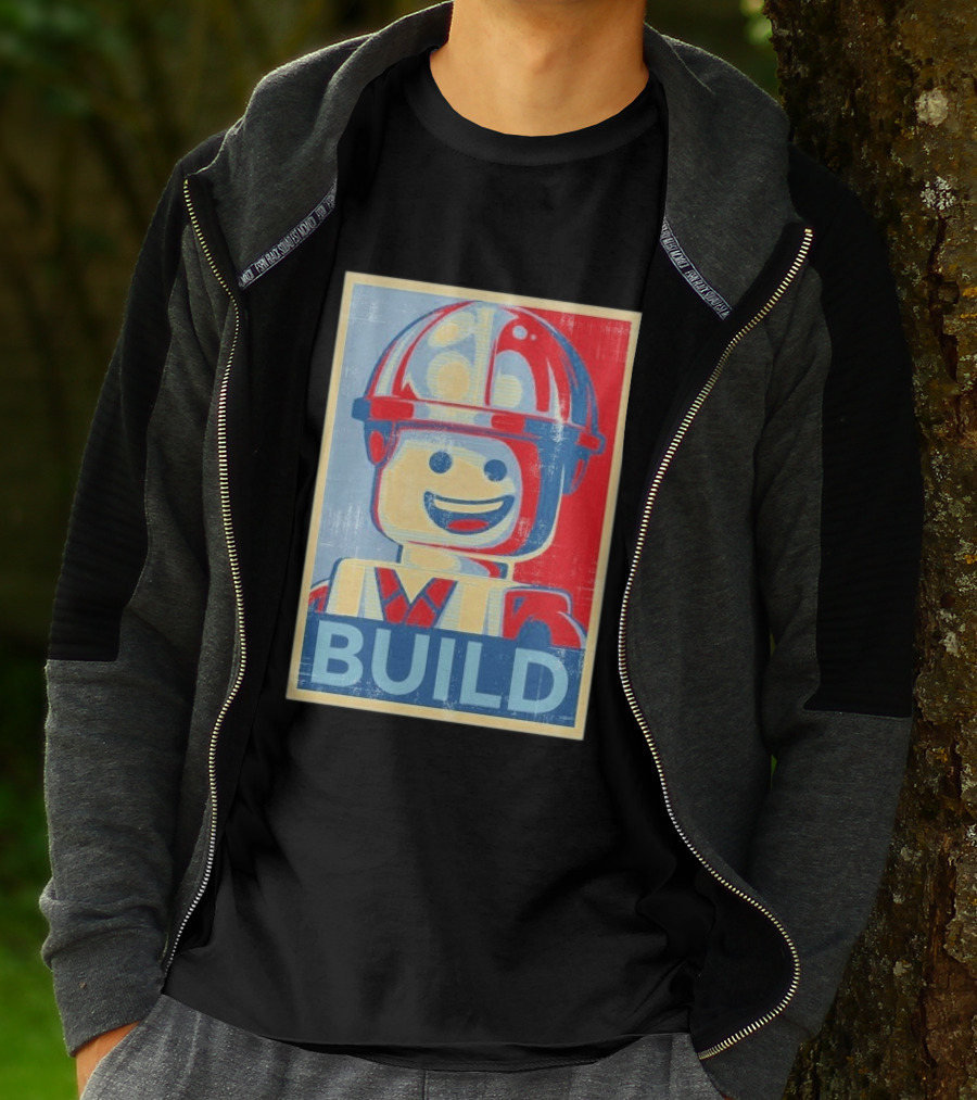 Lego Minifigure Build Distressed T-Shirt
