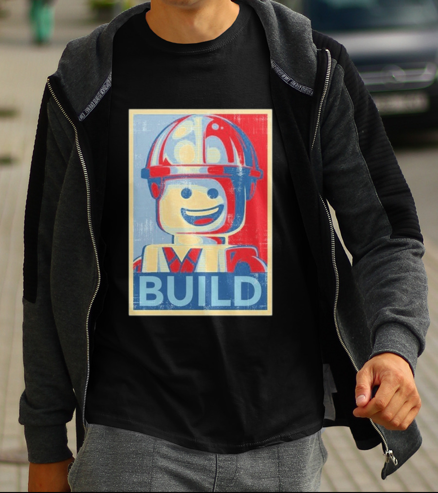 Lego Minifigure Build Distressed T-Shirt