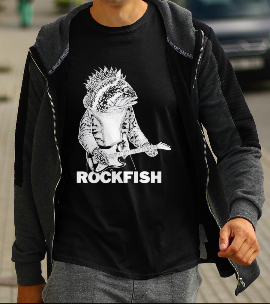 Rockfish Jacket Electric Guitar Performance T-Shirt