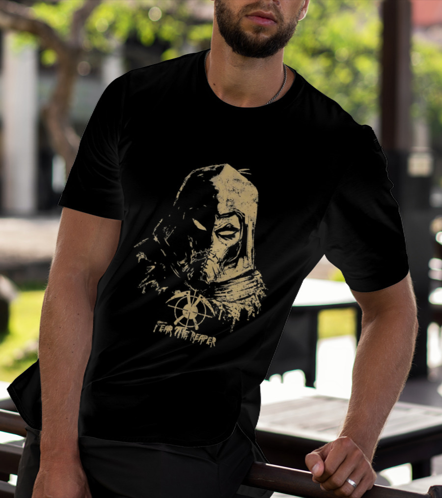 Scarecrow Batman Arkham Series Fear The Reaper Distressed T-Shirt