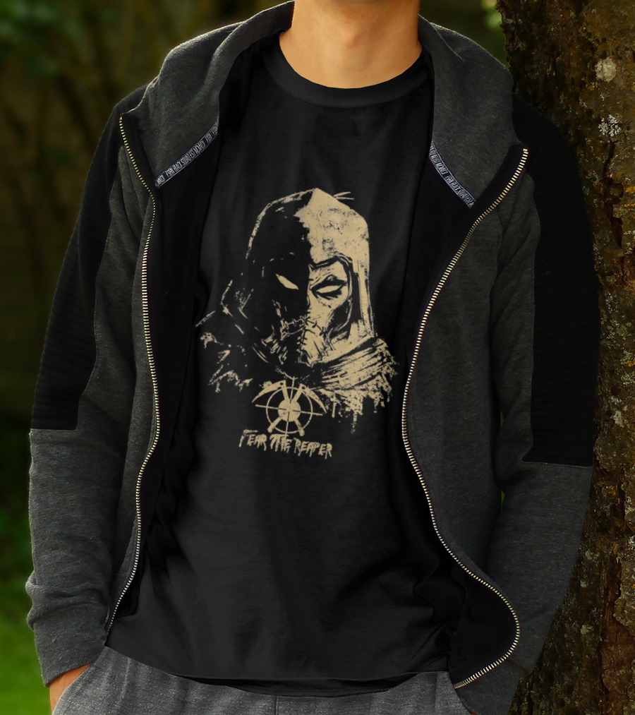 Scarecrow Batman Arkham Series Fear The Reaper Distressed T-Shirt