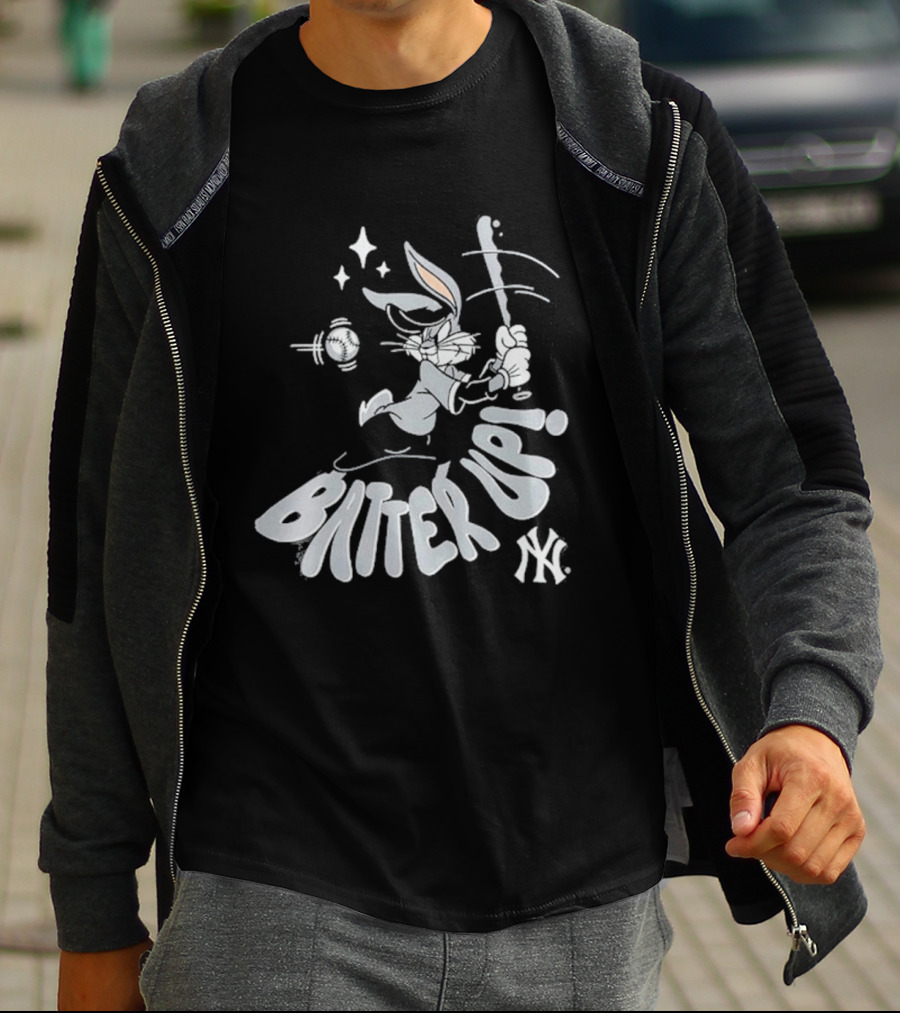 New York Yankees X Looney Tunes Batter Up Bugs Bunny 2026 T-Shirt