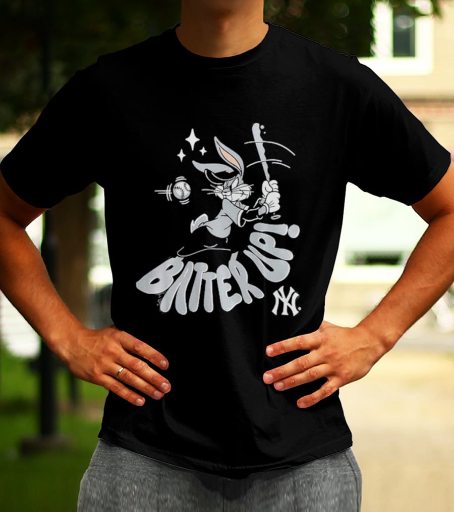 New York Yankees X Looney Tunes Batter Up Bugs Bunny 2026 T-Shirt