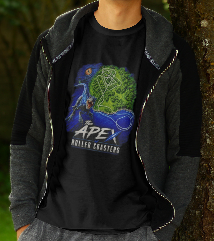 The Apex Of Roller S Raptor Dinosaur Adventure T-Shirt
