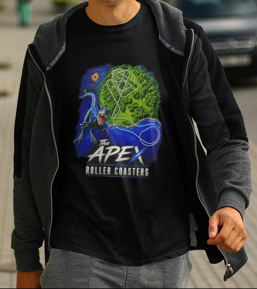 The Apex Of Roller S Raptor Dinosaur Adventure T-Shirt