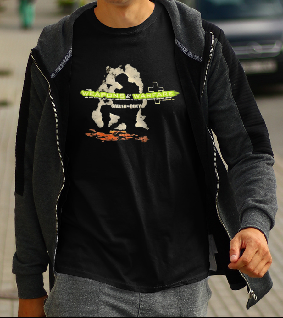 Weapons Of Warfare Call Of Duty Cross T-Shirt