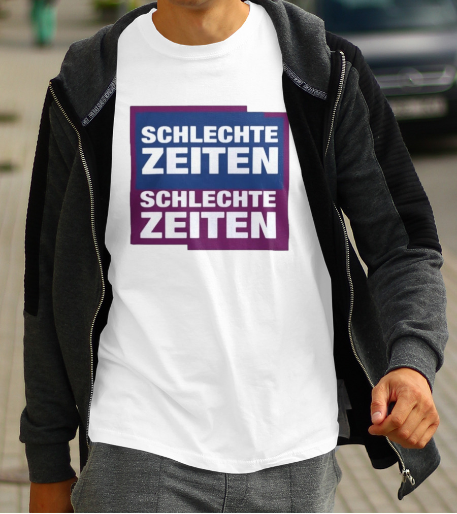 Versager Clothing Schlechte Zeiten Schlechte Zeiten Blue Purple Blocks T-Shirt