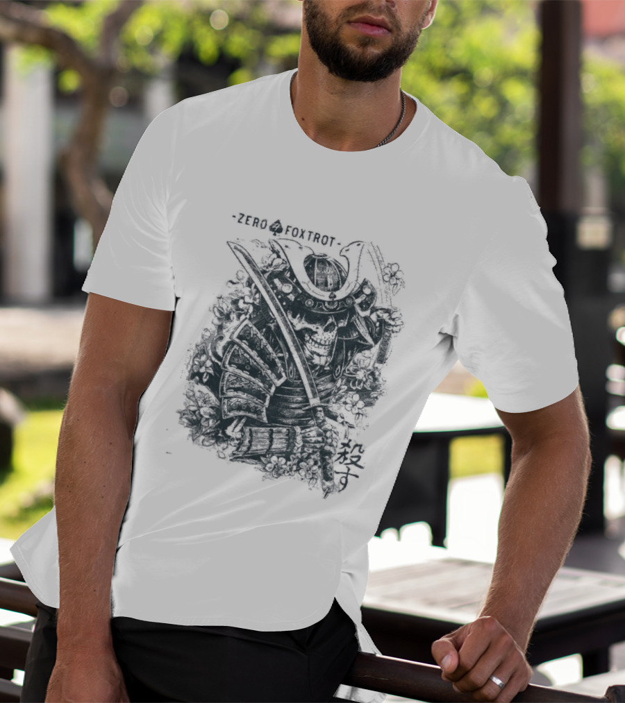 Zero Foxtrot Kill You Sword Skull T-Shirt