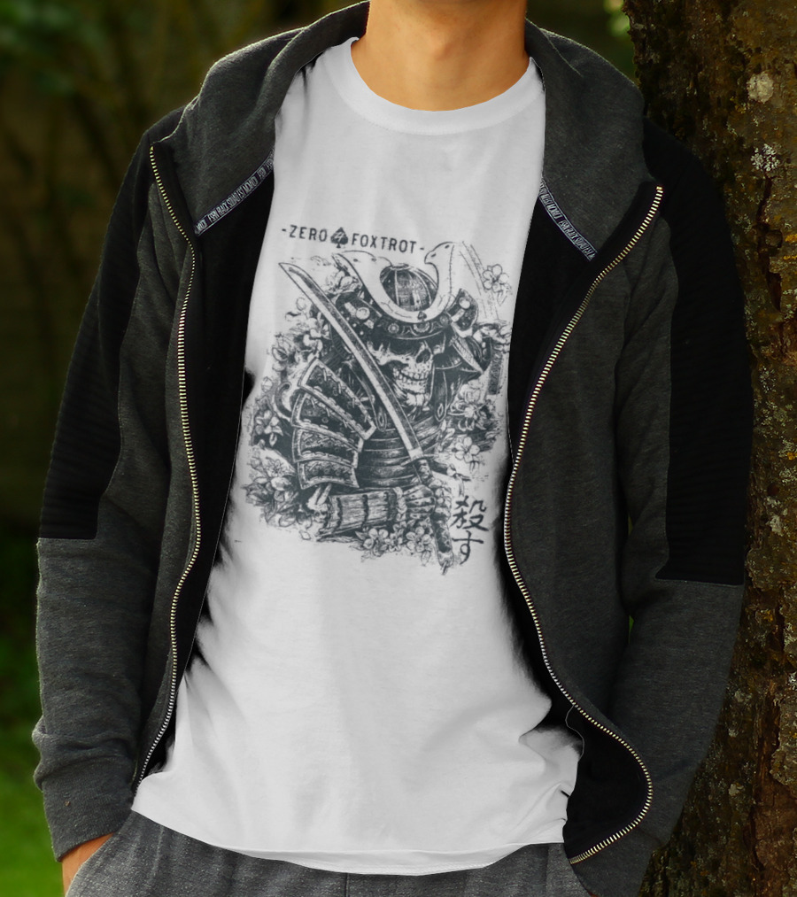 Zero Foxtrot Kill You Sword Skull T-Shirt