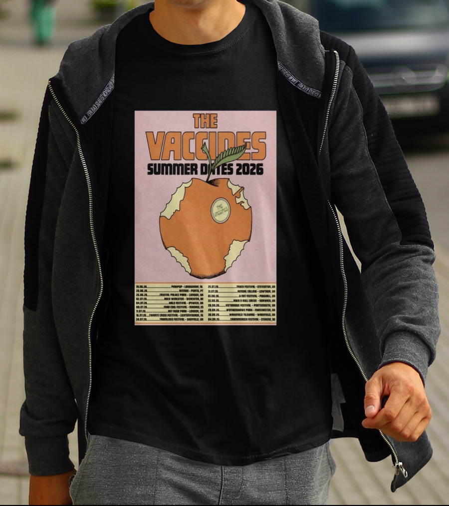 The Vaccines Summer Dates 2026 Tour UK And Europe Concert Schedule T-Shirt