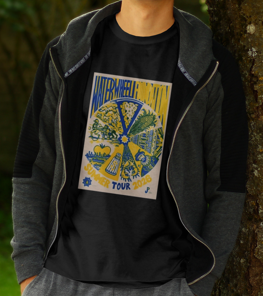 WaterWheel Foundation Summer Tour 2026 Salt Shaker Apple Corn T-Shirt
