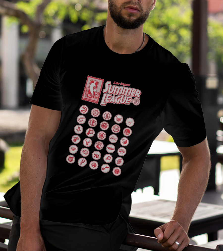 Las Vegas Summer League NBA Team Logos Collection T-Shirt