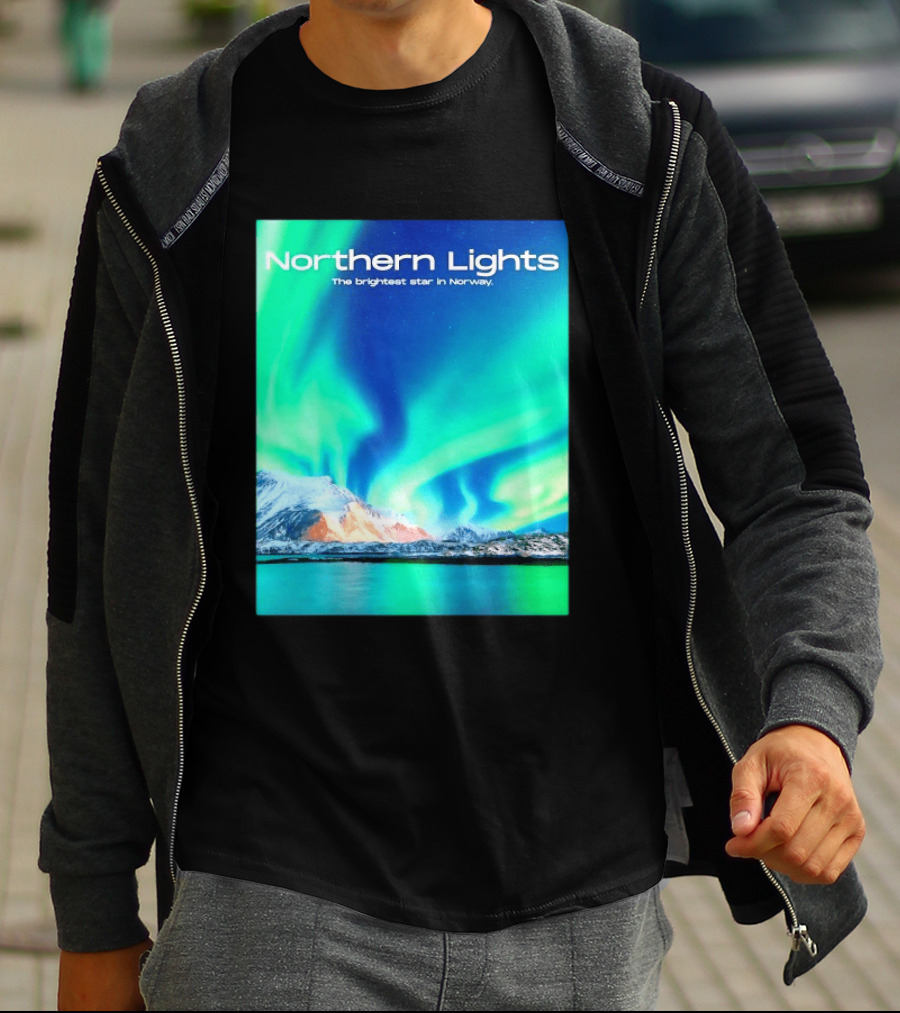 Northern Lights The Brightest Star In Norway T-Shirt