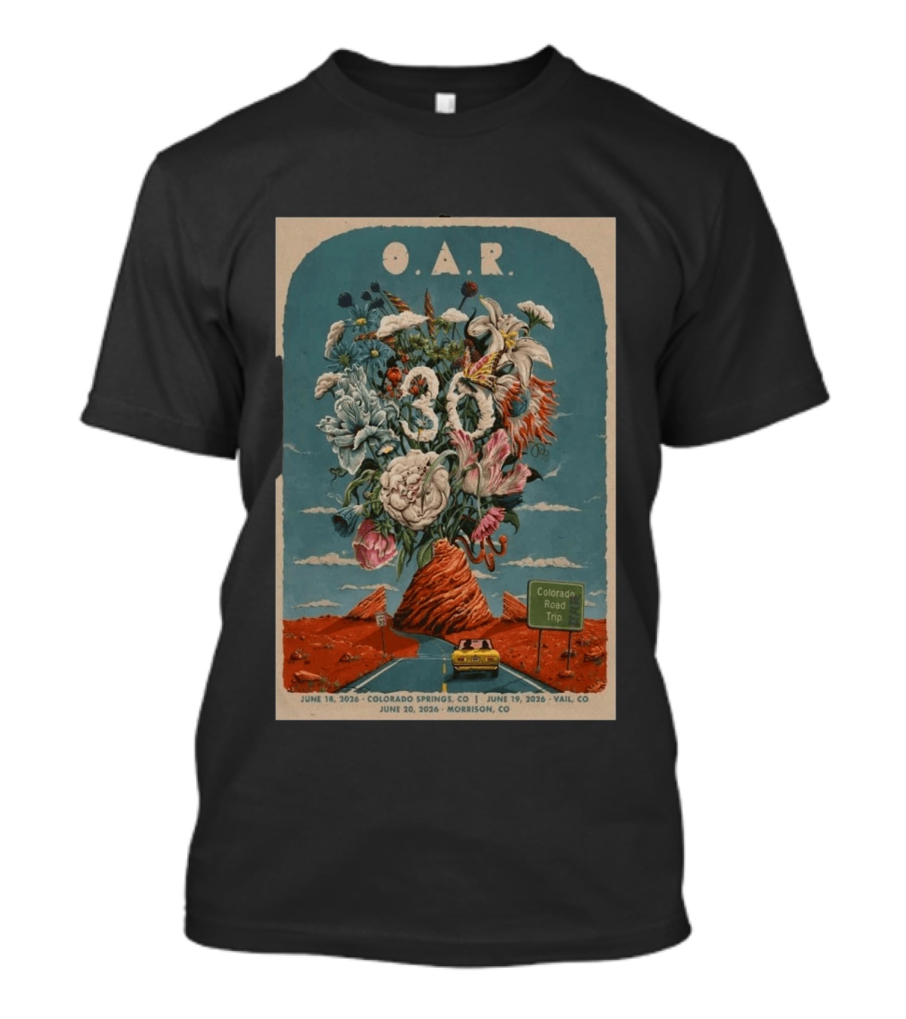O.A.R. Colorado Road Trip Tour Morrison June 20 2026 T-Shirt