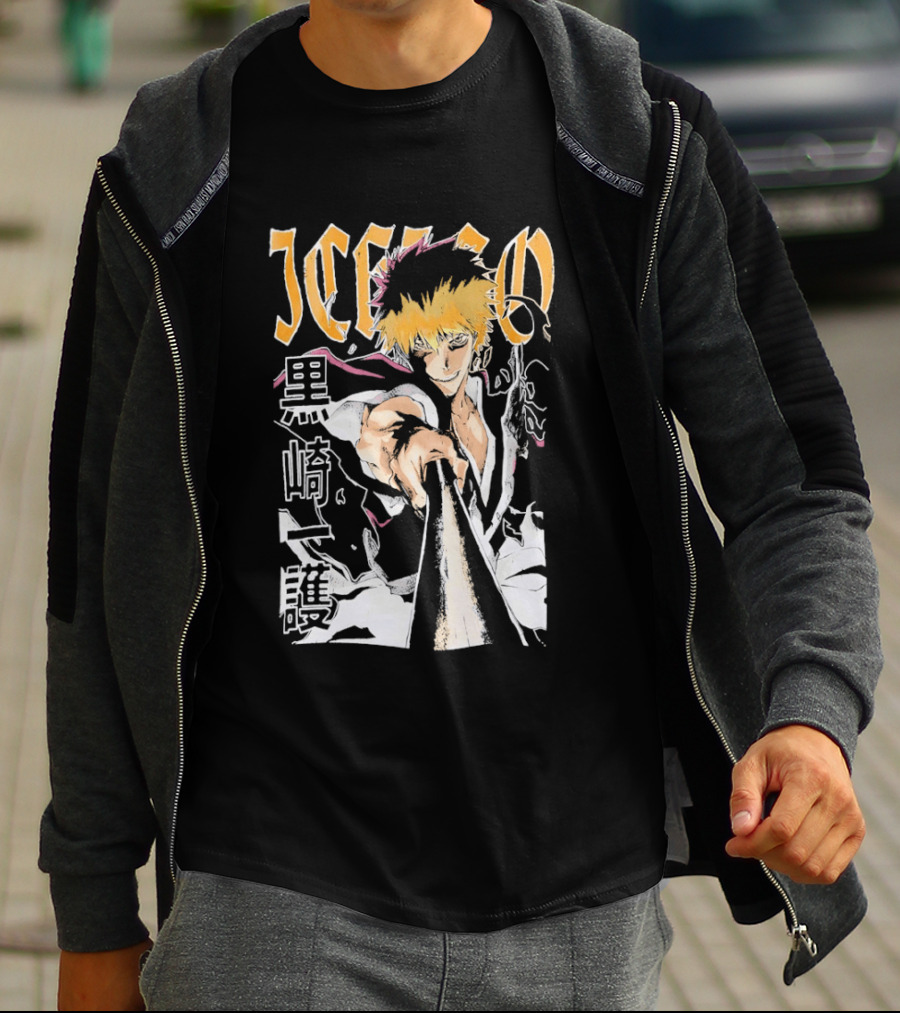 Ichigo Kurosaki Bleach Anime Bootleg Manga T-Shirt
