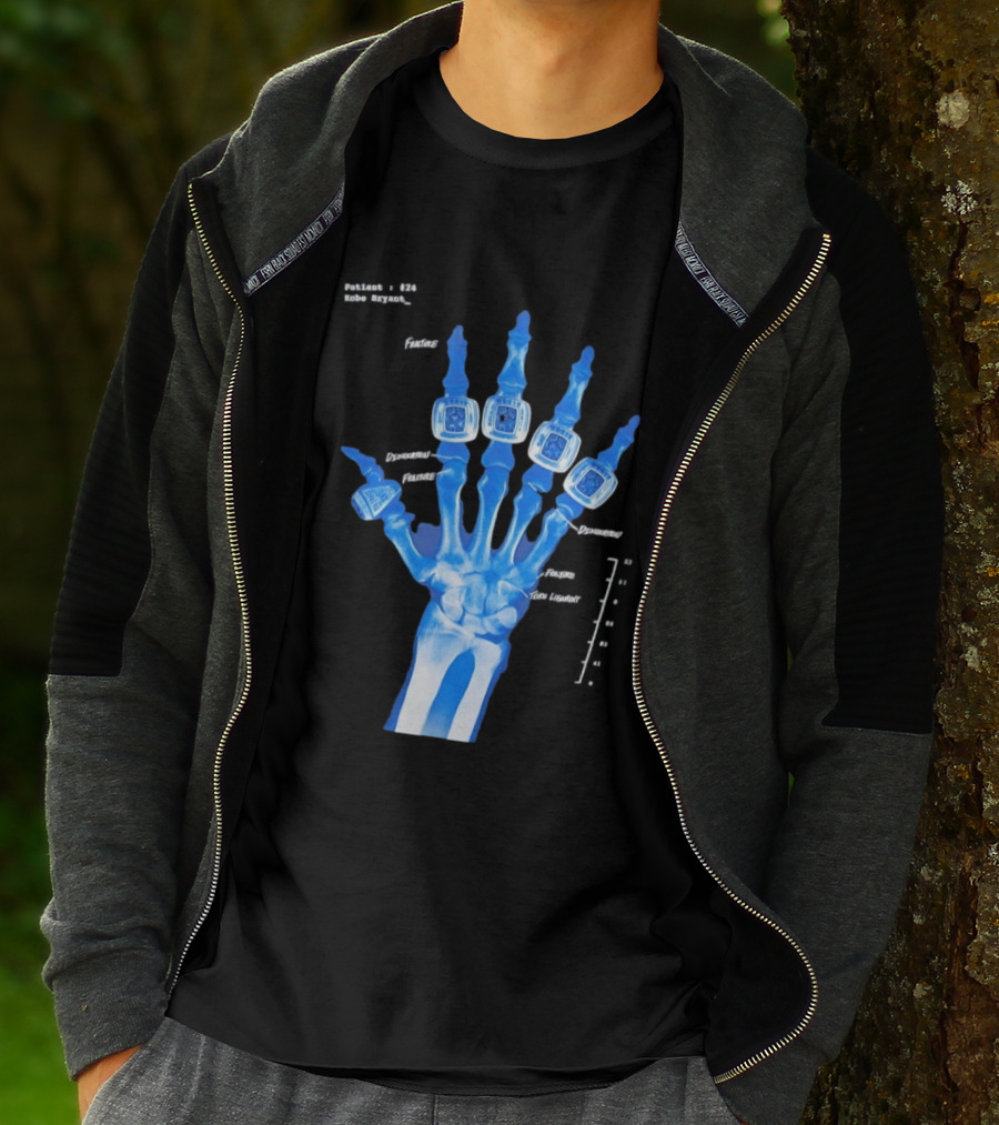 Kobe Bryant Patient No 24 X Ray Rings Lakers T-Shirt