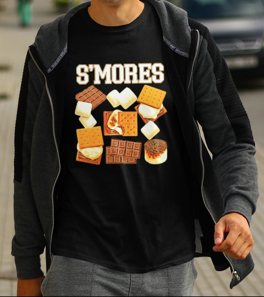 S'mores Marshmallow Chocolate Graham Cracker Delight T-Shirt