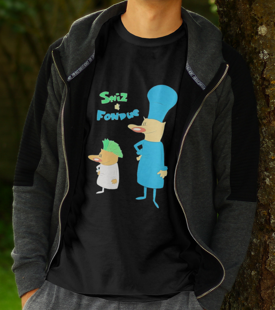 Sniz And Fondue Characters From Nickelodeon 90s Cartoon Series T-Shirt