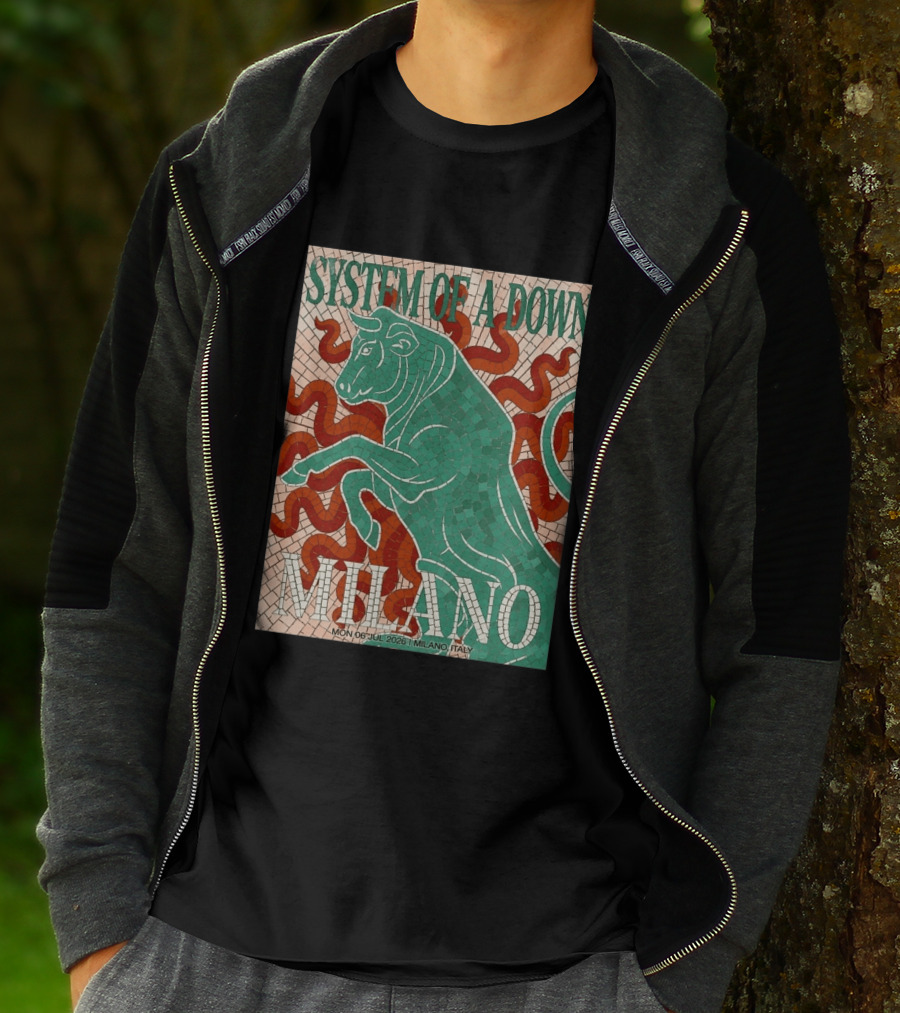 System Of A Down Milano Italy 6 July 2026 Exclusive Pop Up Shop T-Shirt