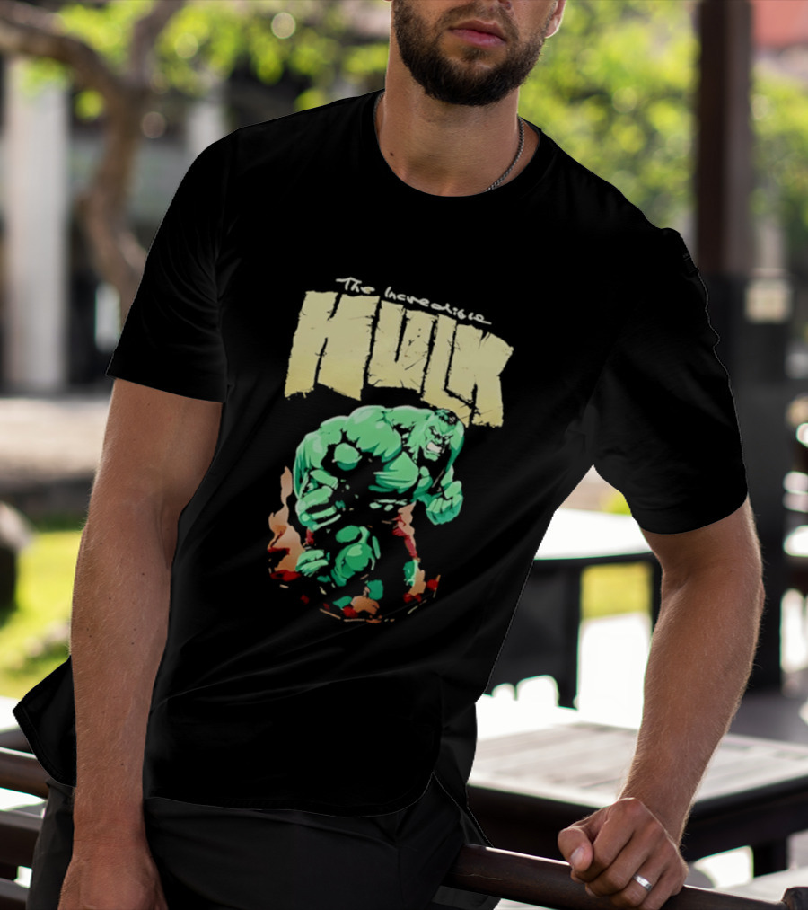 The Incredible Hulk Marvel Comic Retro Watercolor T-Shirt