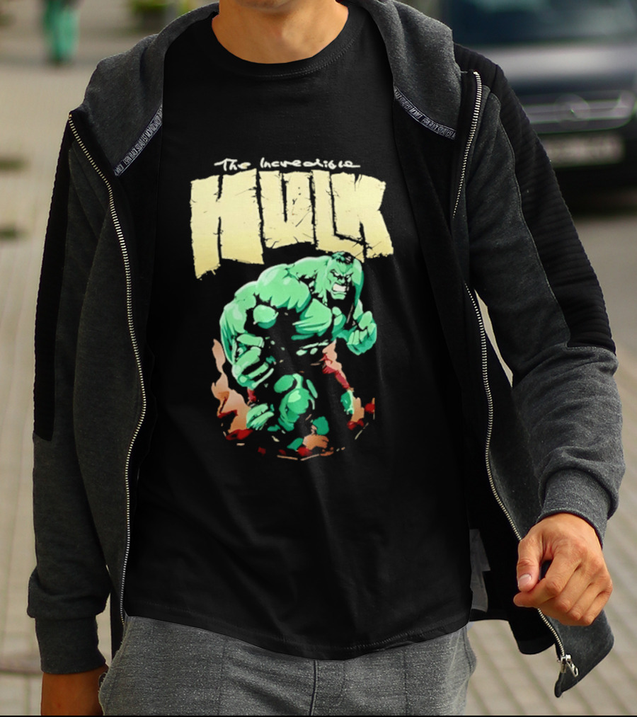 The Incredible Hulk Marvel Comic Retro Watercolor T-Shirt