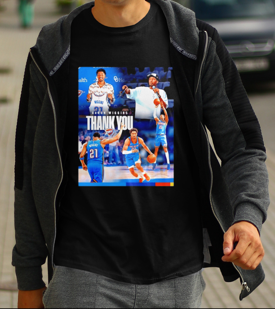 Aaron Wiggins Oklahoma City Thunder Thank You T-Shirt
