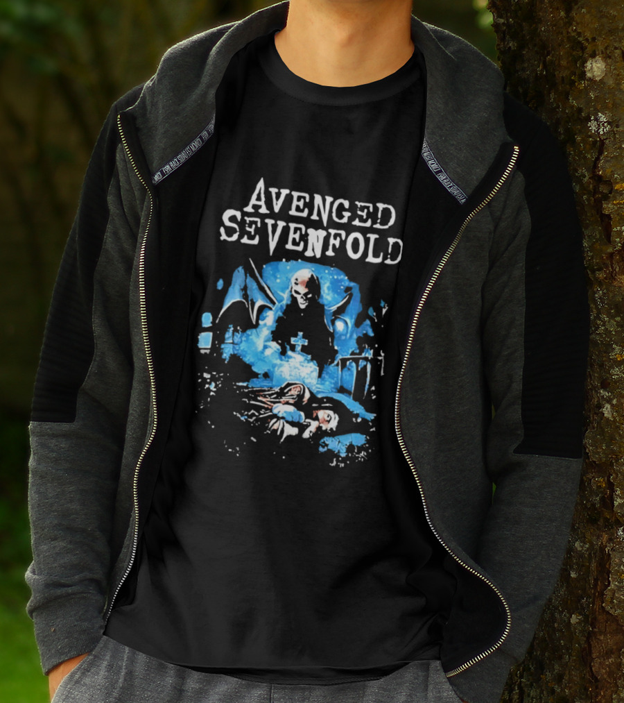 Avenged Sevenfold Grim Reaper Grave Heavy Metal T-Shirt