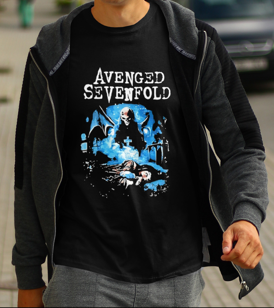 Avenged Sevenfold Grim Reaper Grave Heavy Metal T-Shirt