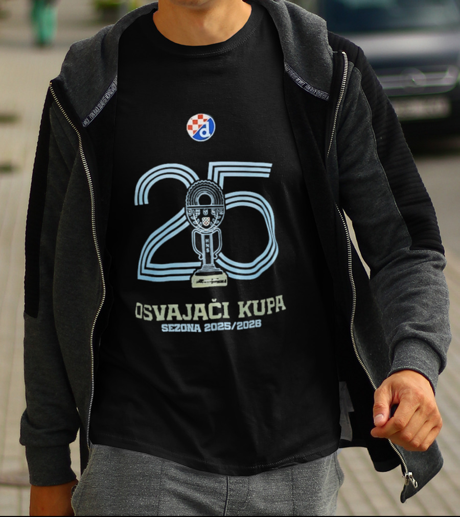 Dinamo Zagreb Croatian Cup Winners 2025 2026 Season T-Shirt