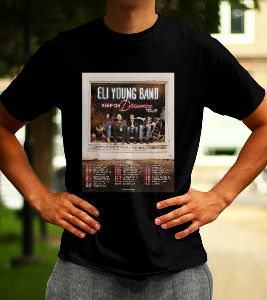 Eli Young Band Keep On Dreaming Tour USA 2026 T-Shirt